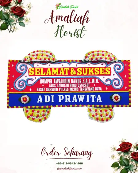 Papan Bunga Ucapan Selamat Saba