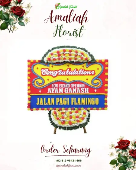 Sewa Papan Bunga Saba